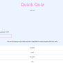 Quiz App Using HTML, CSS, And Javascript