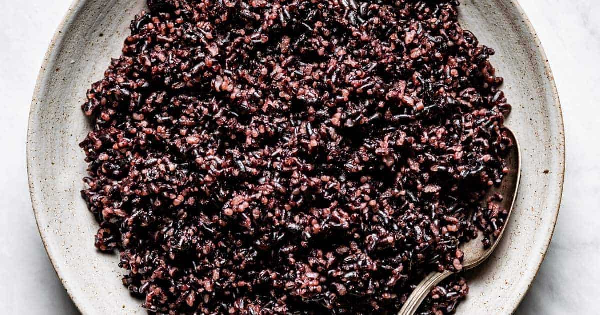 How to cook black rice in rice cooker