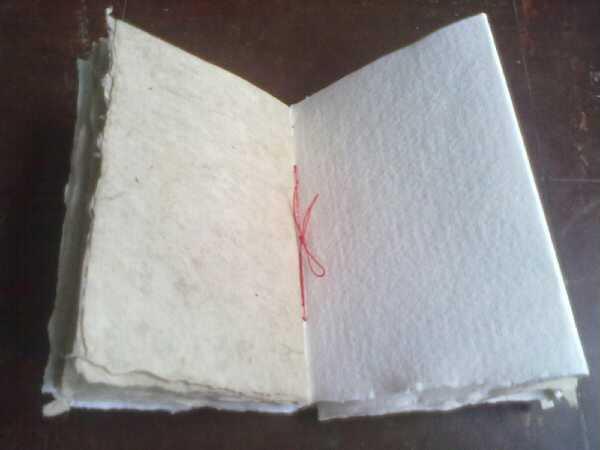 folded book detail
