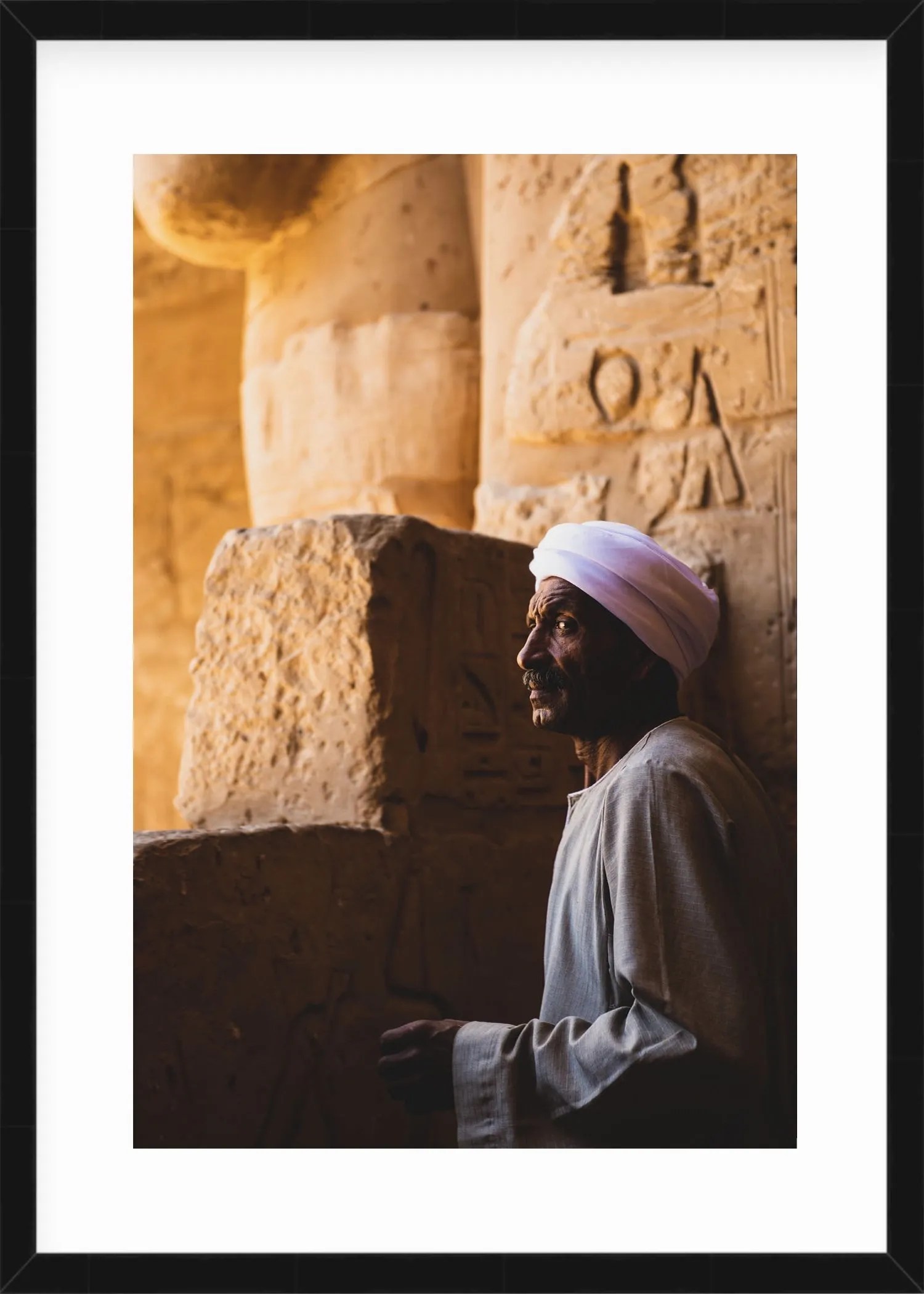 Nubian Man at Luxor Temple