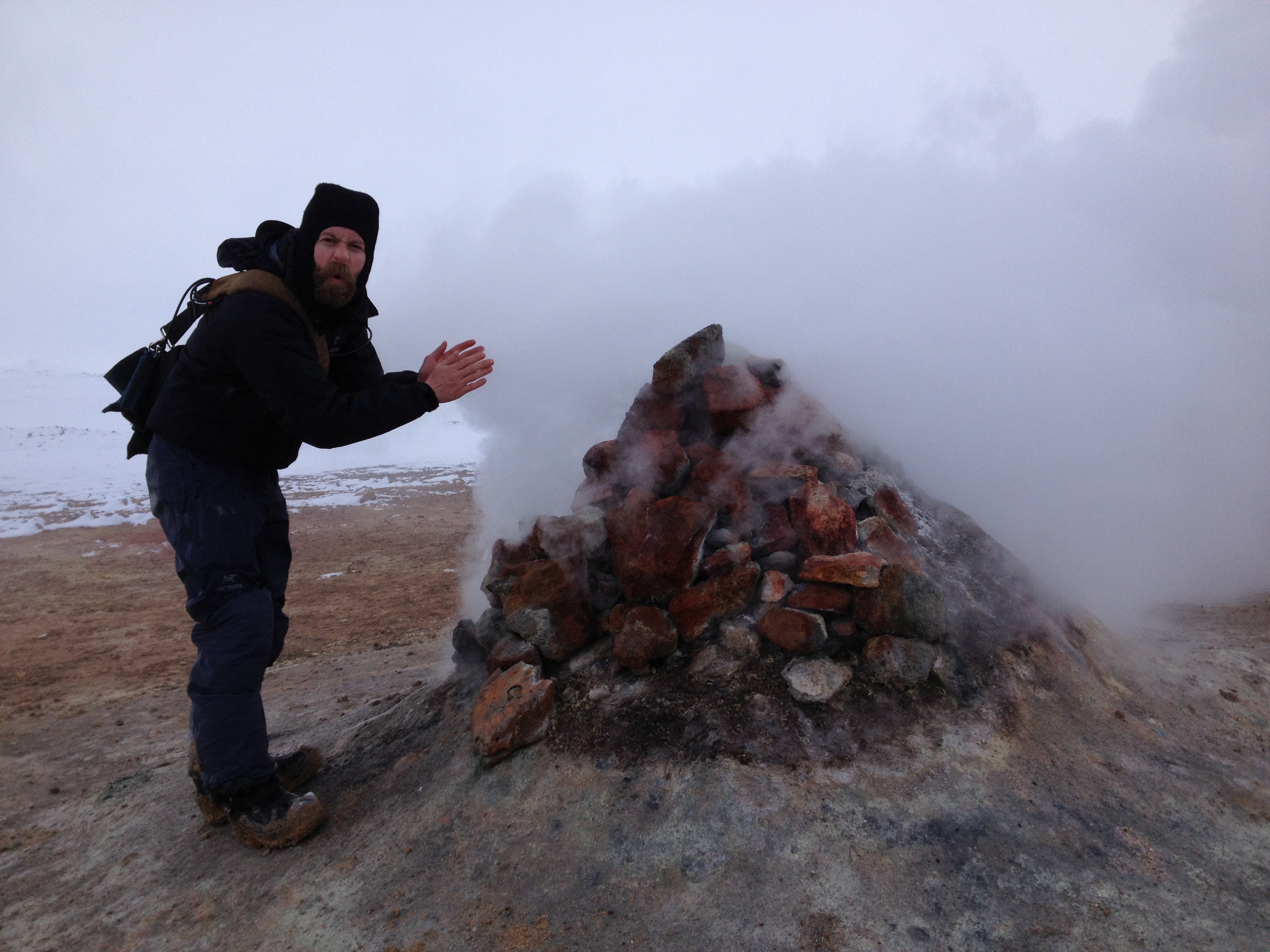 Ian loves the smell of sulphur in the morning