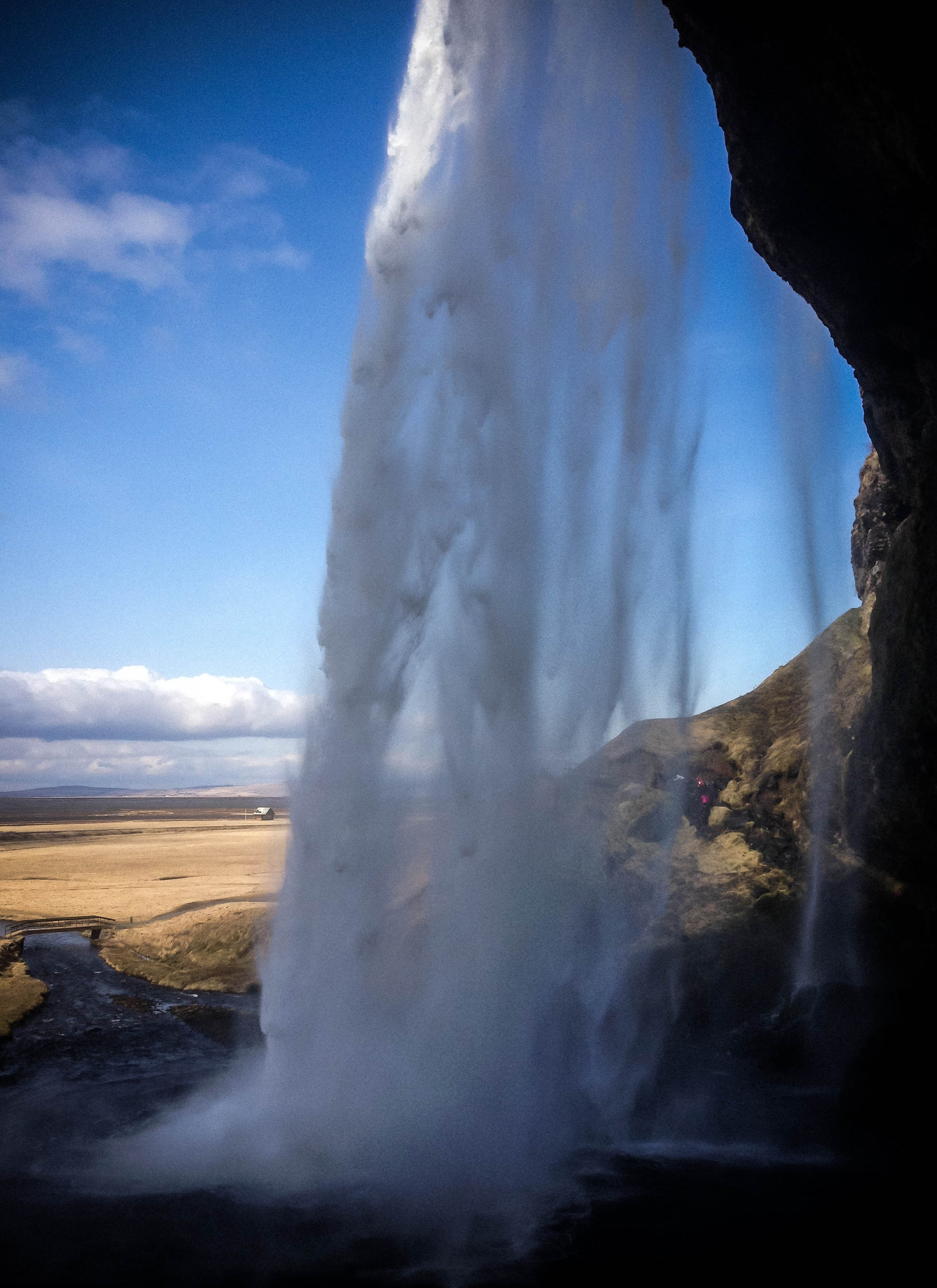 Behind the waterfall Canon