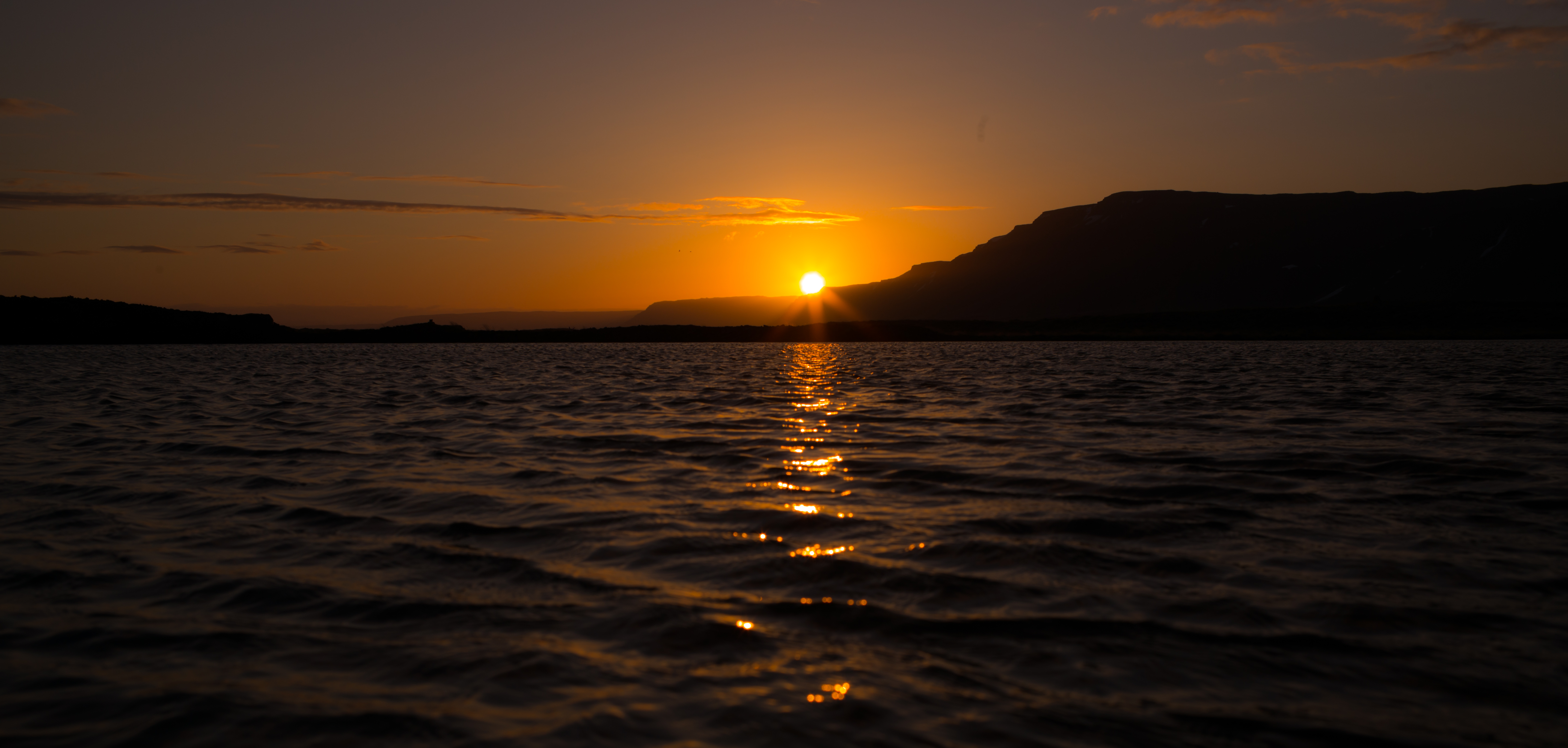 sunset, Reykholar - canon