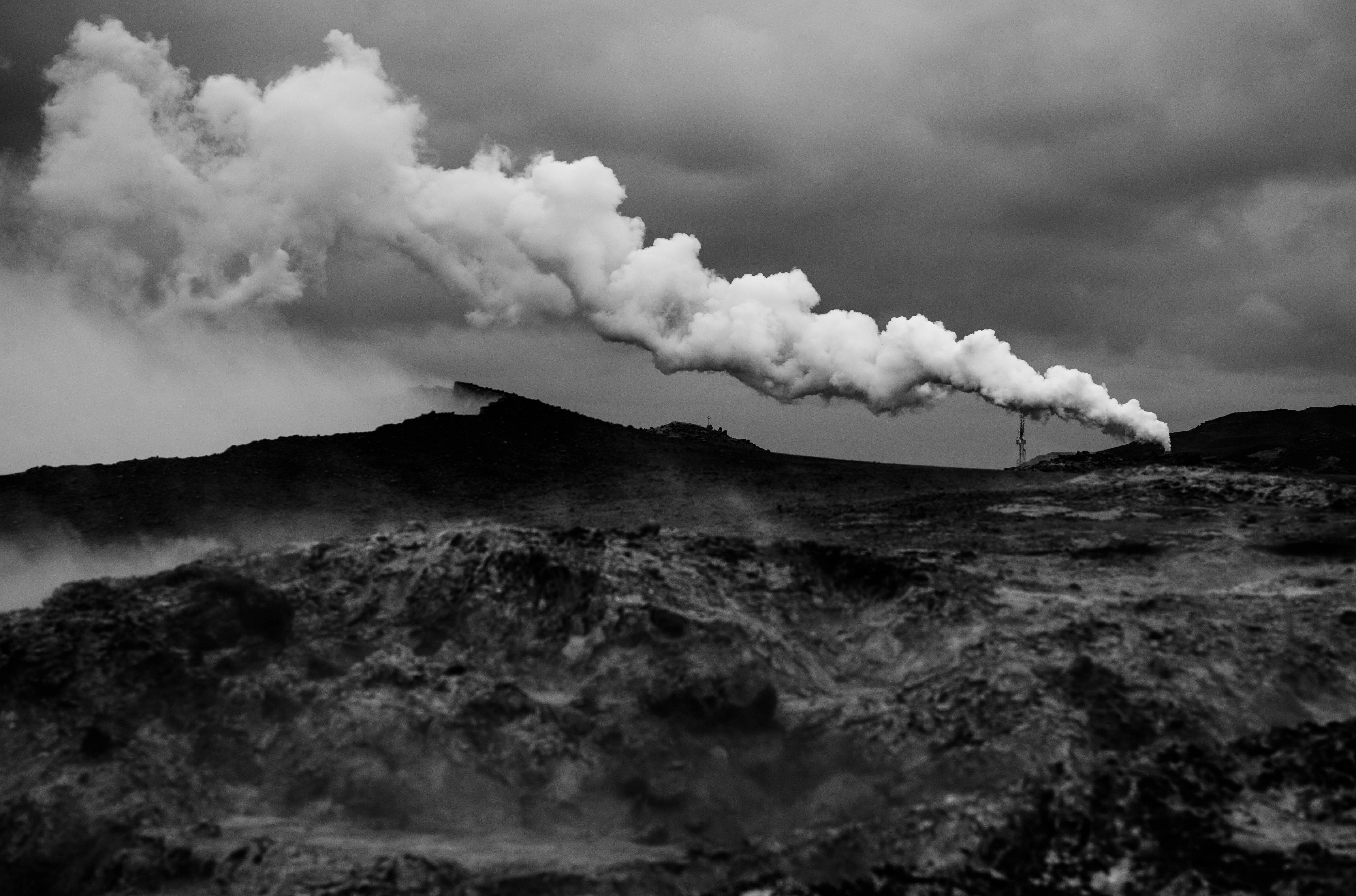 Geothermal power Leica monochrome