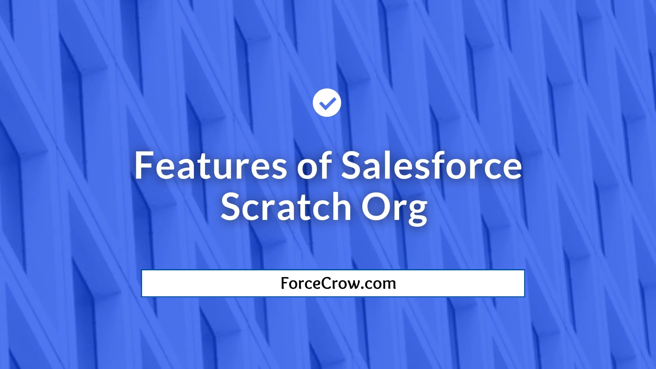 Features of Salesforce Scratch Org
