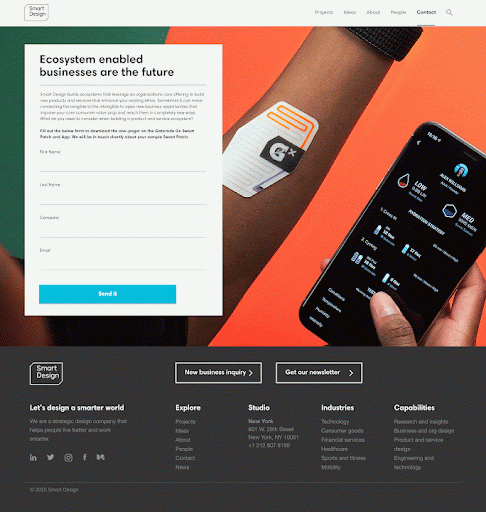 Forcery SmartDesign Gatorade Sweatpatch example