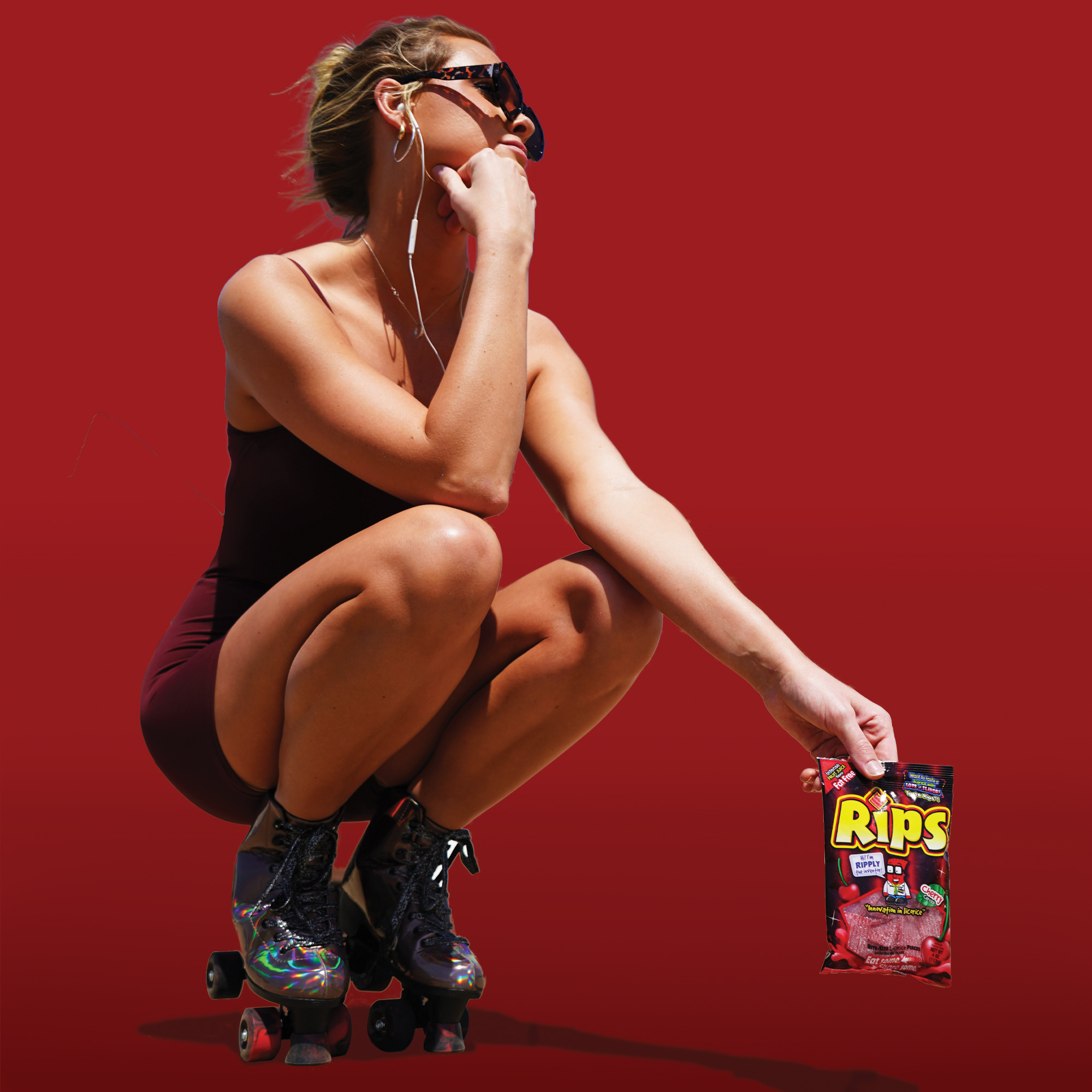 Rips® Bite-Size Cherry Pieces | The Foreign Candy Company