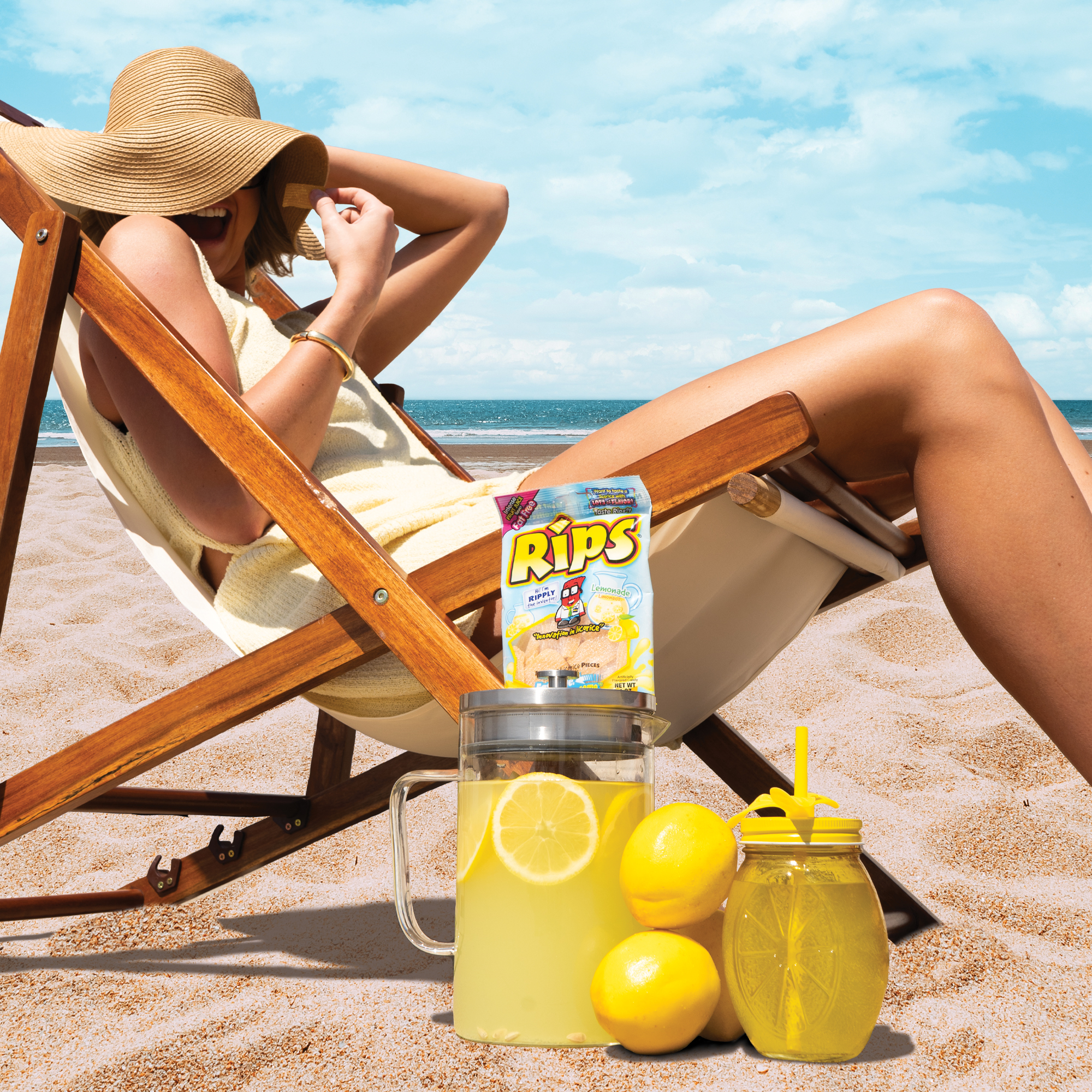 snipes オリジナル Rips® Bite-Size Lemonade Pieces | The Foreign Candy Company
