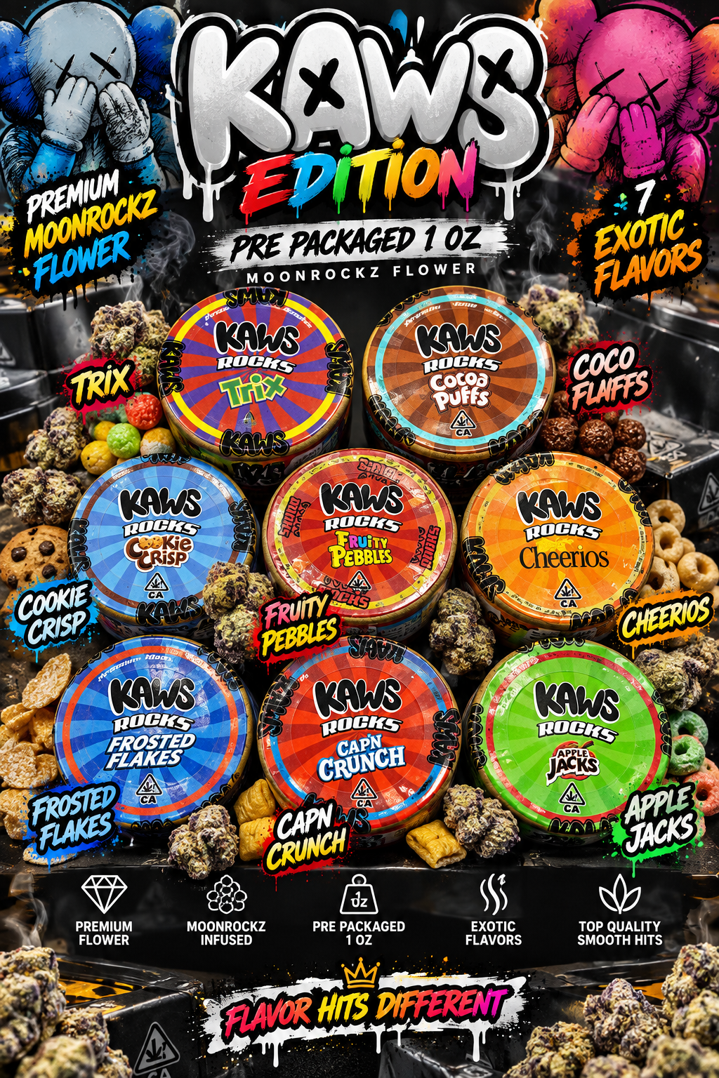 KAWS MOON ROCKS 1OZ