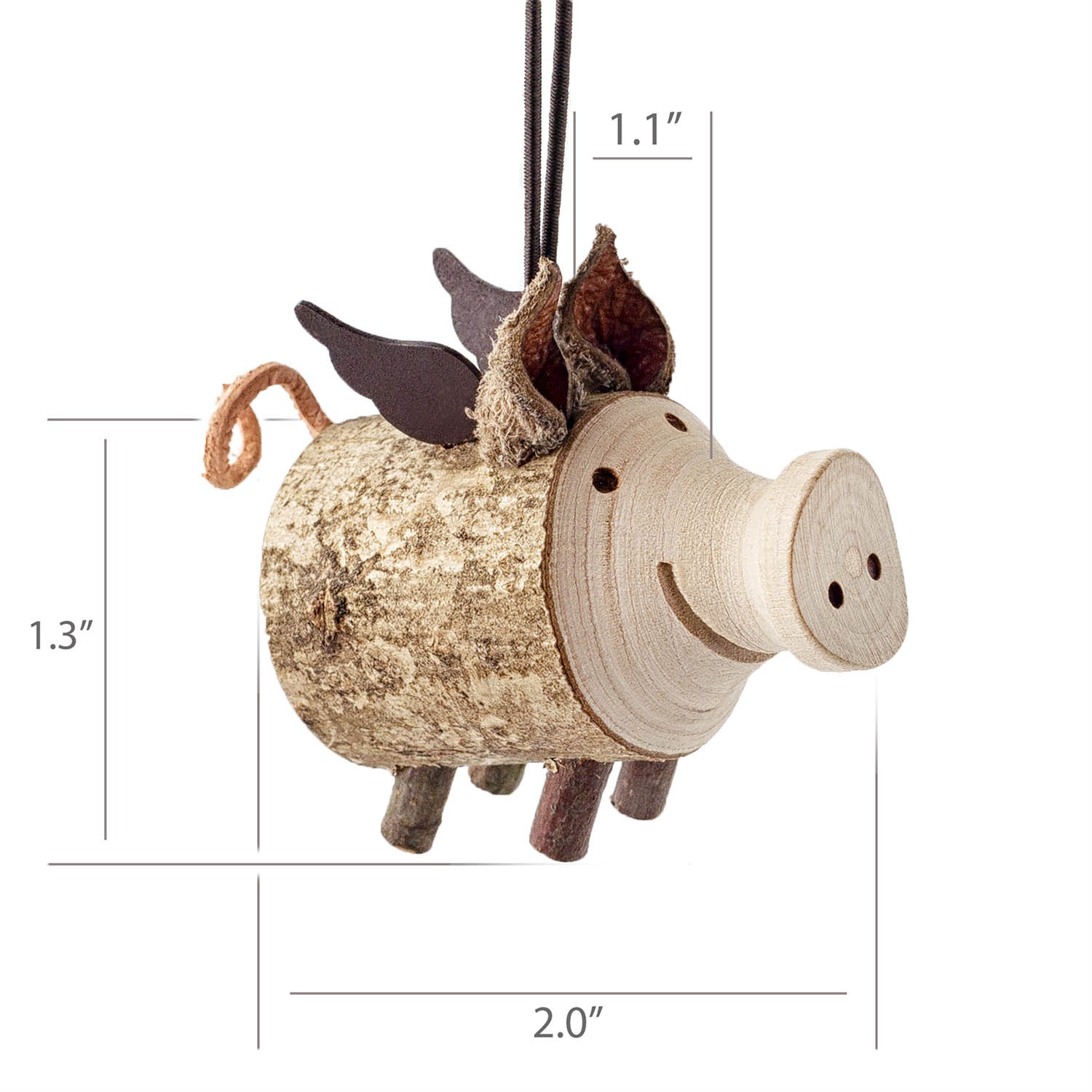 Flying Pig Christmas Ornament & Pig Tree Decorations - Forest Decor