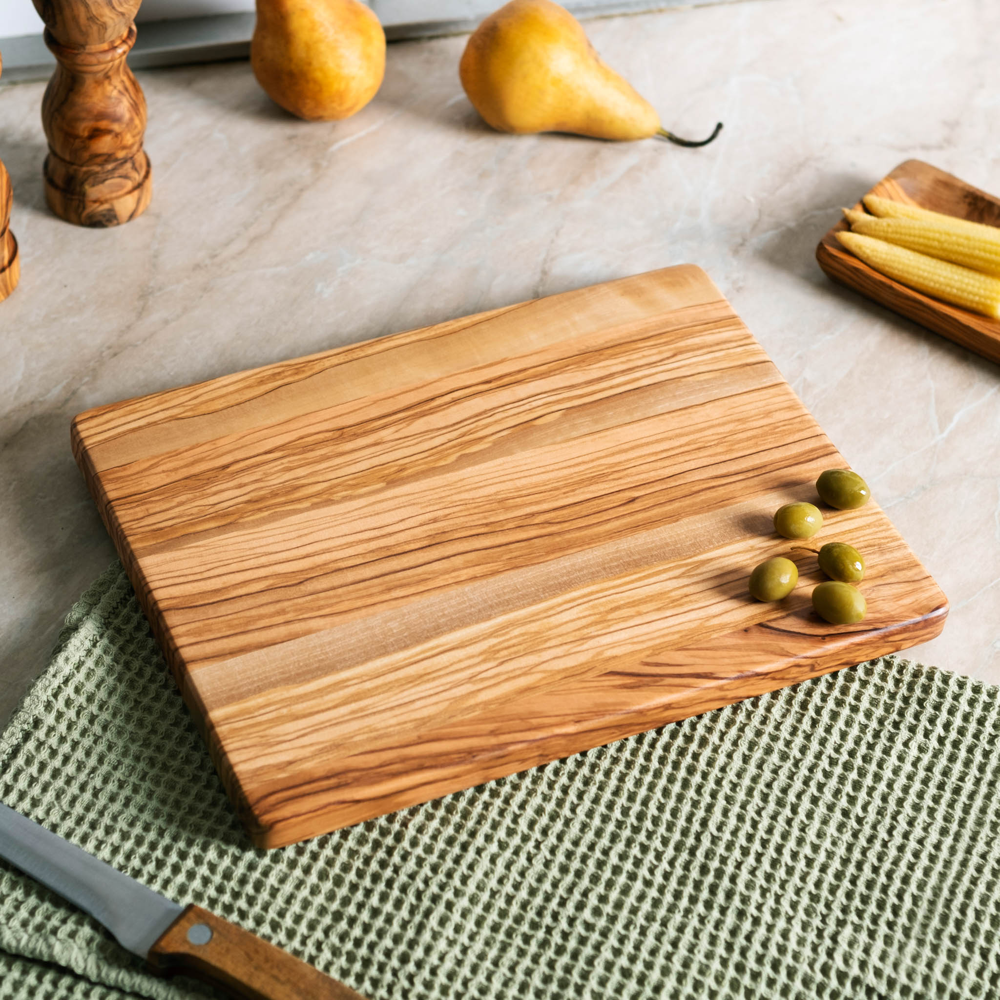 Personalized Olive Wood logo cutting boards