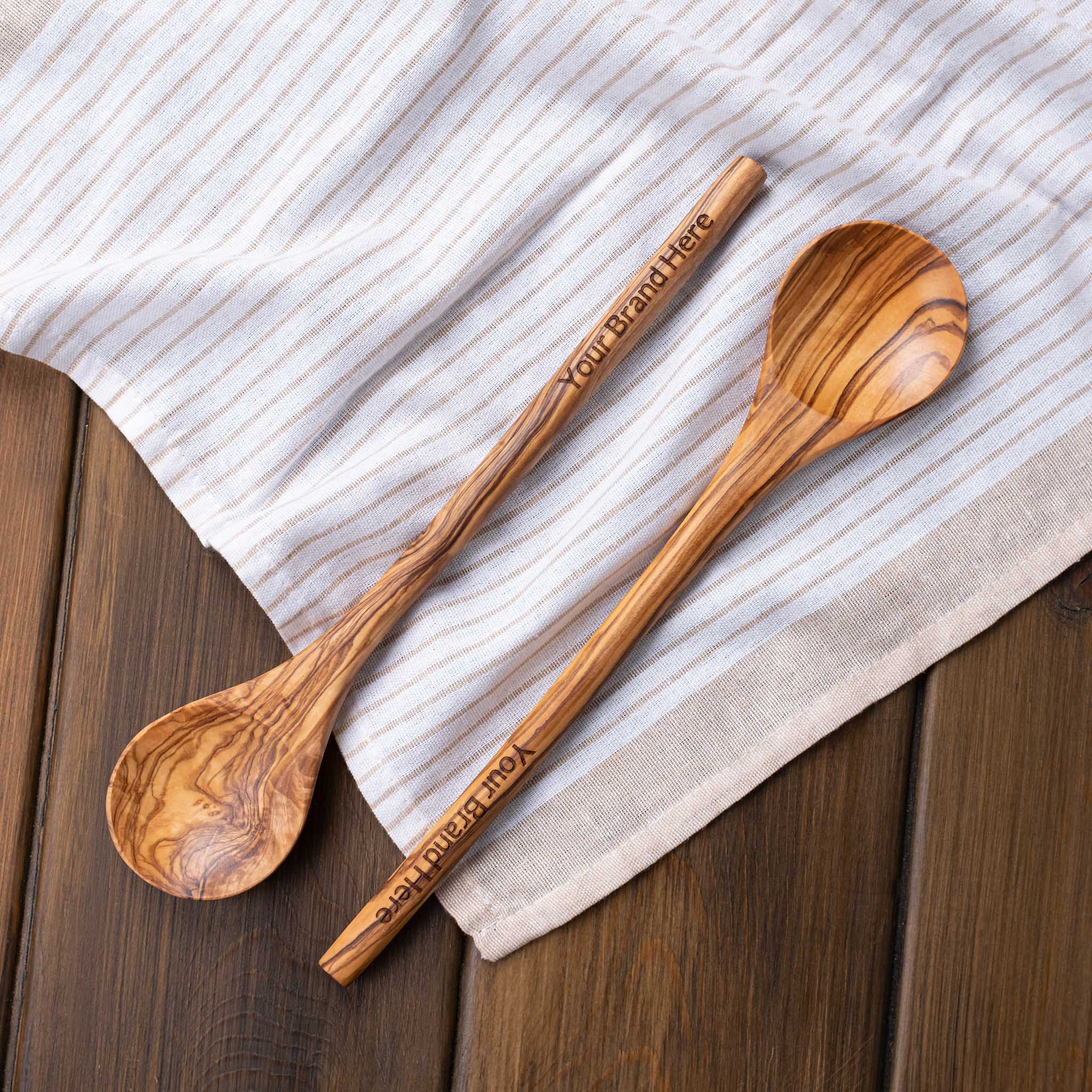 Custom Spoon with Your Logo Engraved - Round