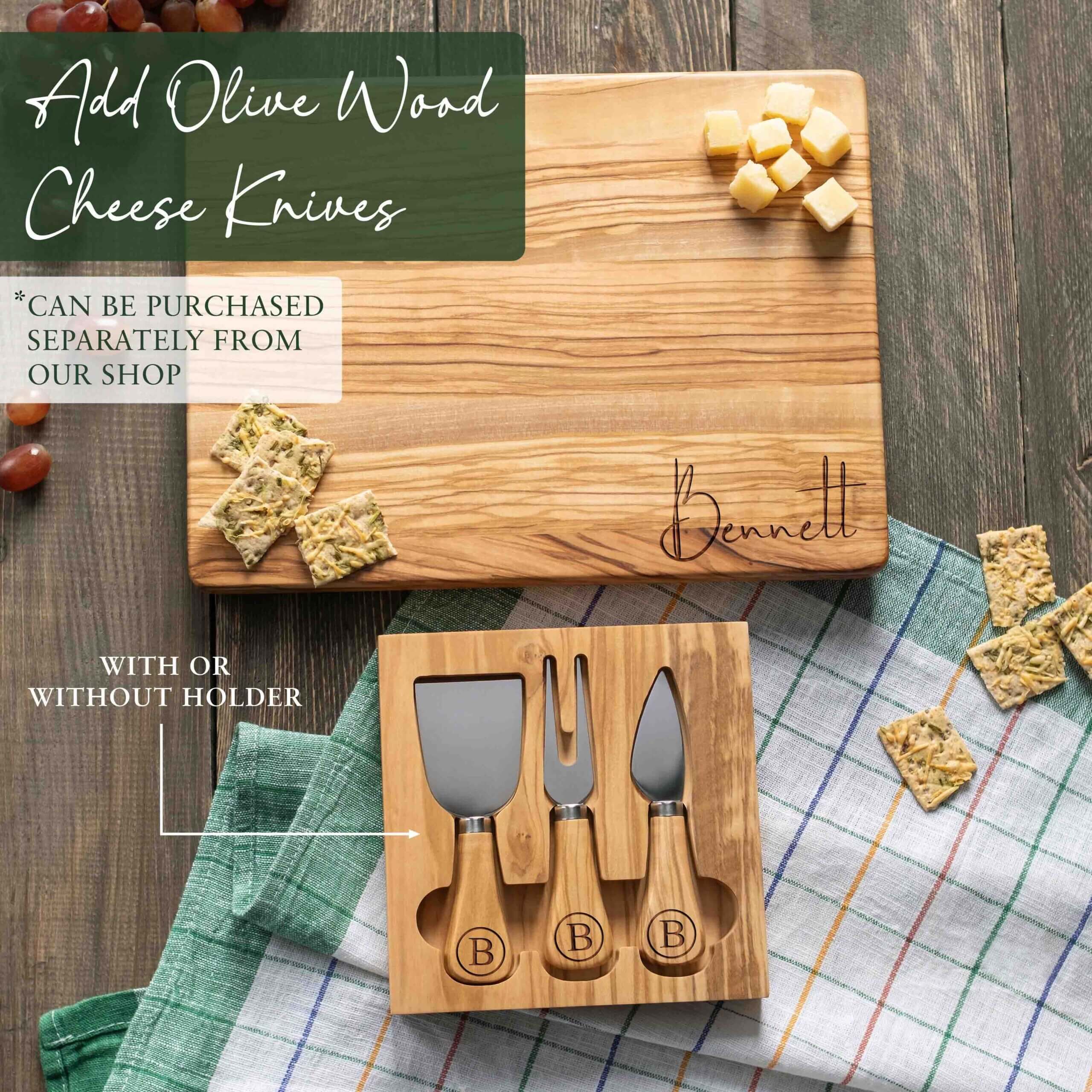 Personalized Olive Wood Cutting Board