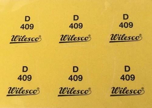 Wilesco D409 Front Sticker Authentic Replacement Decal
