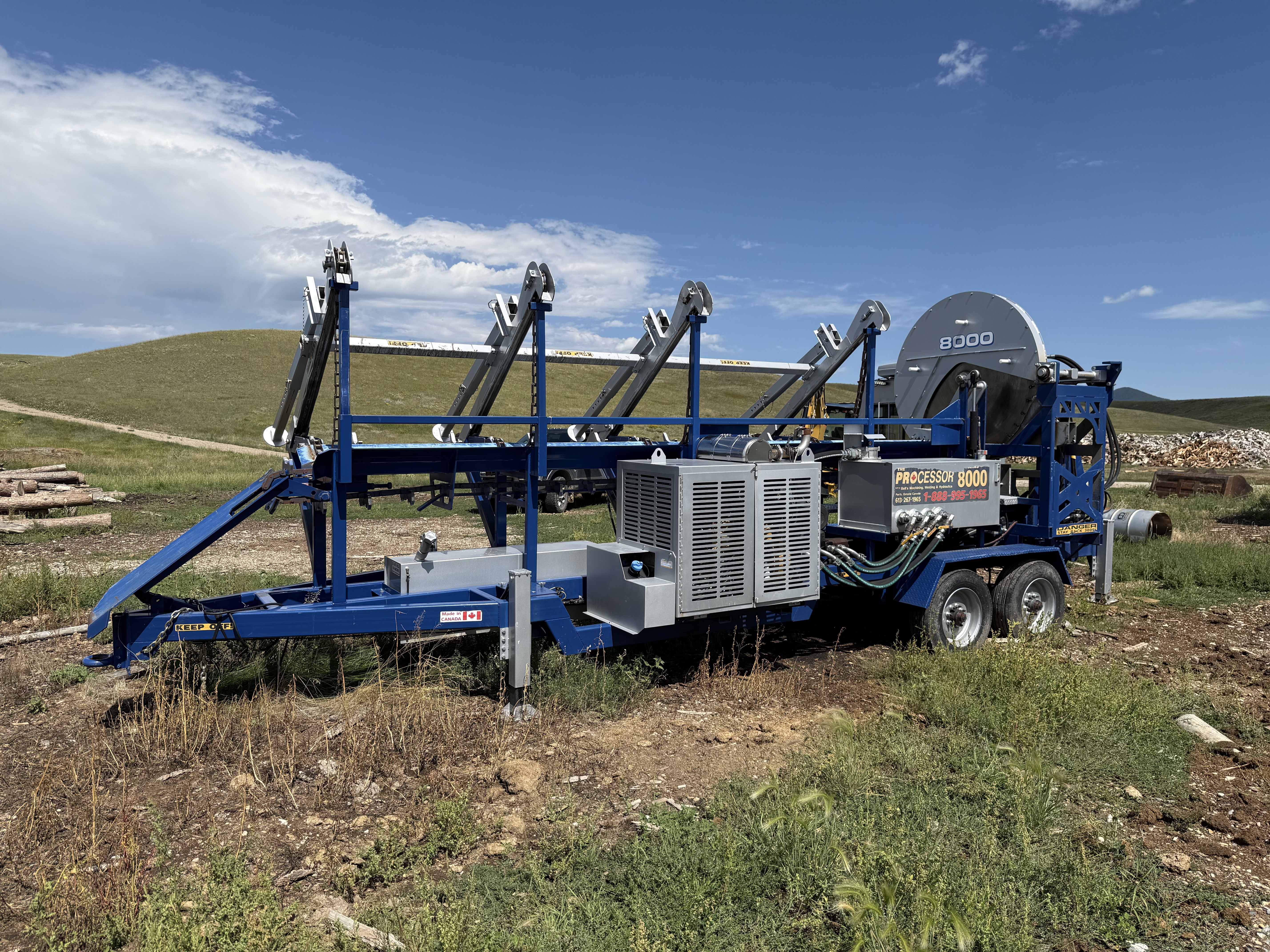 2020 Bell's 8000C Firewood Processor & 32' Conveyor - ForestryLink