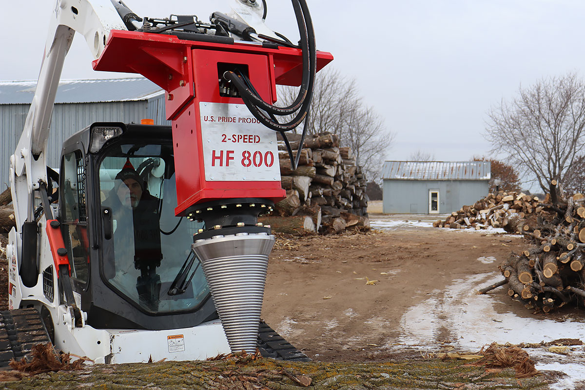 HF-800 2-Speed - Cone Screw Log Splitter - ForestryLink