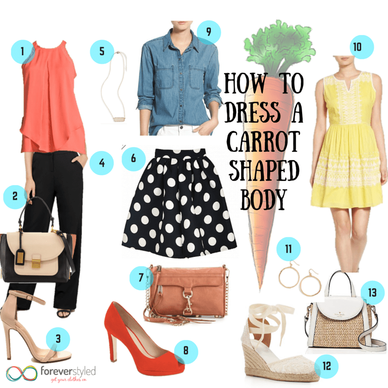 How Best To Dress A Carrot Shaped Body Forever Styled