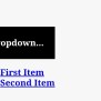 How To Create A CSS Dropdown Menu On Click