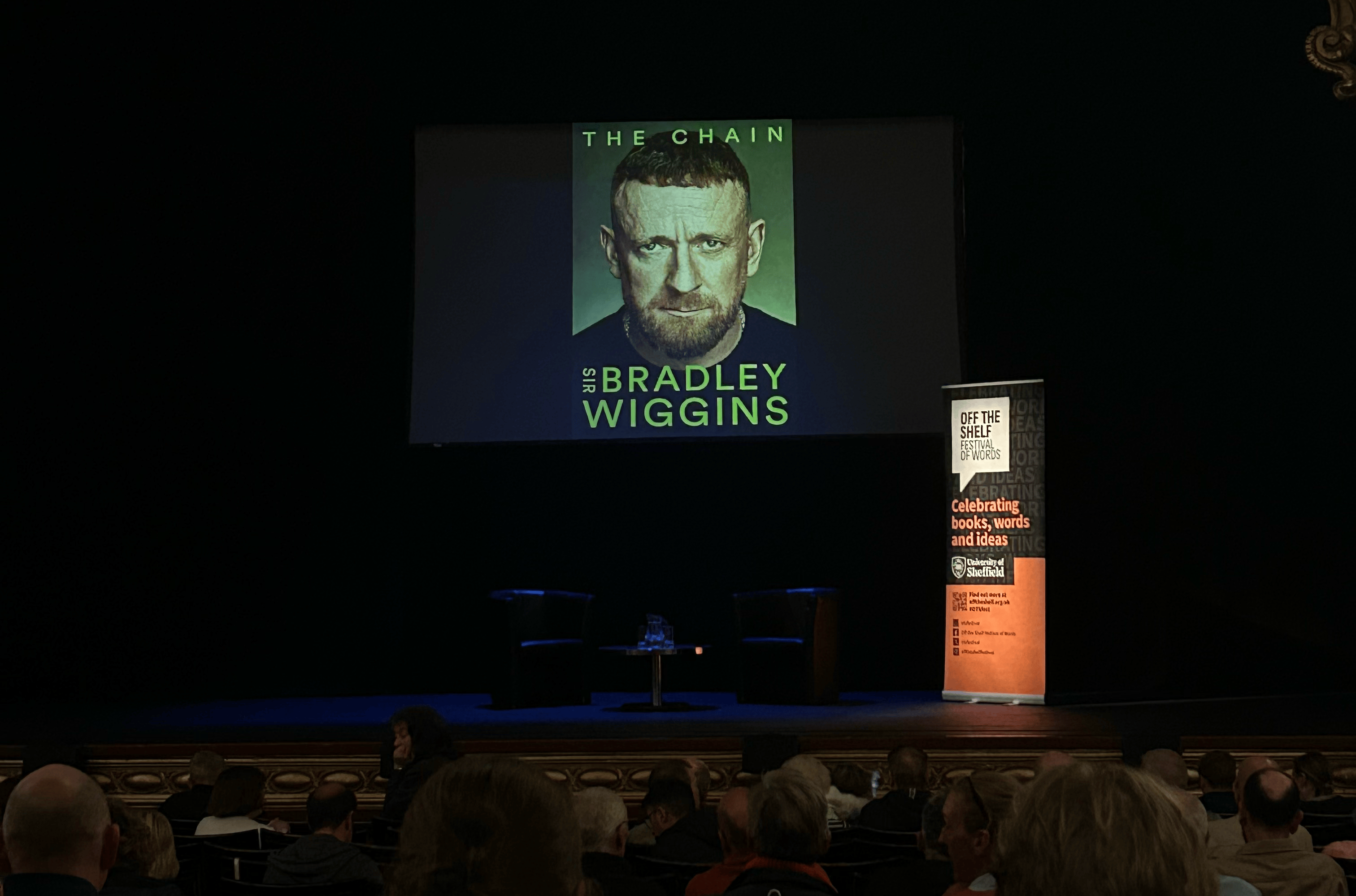 “I felt shame when you were explaining my life just now”: Review of Bradley Wiggins at Off The Shelf