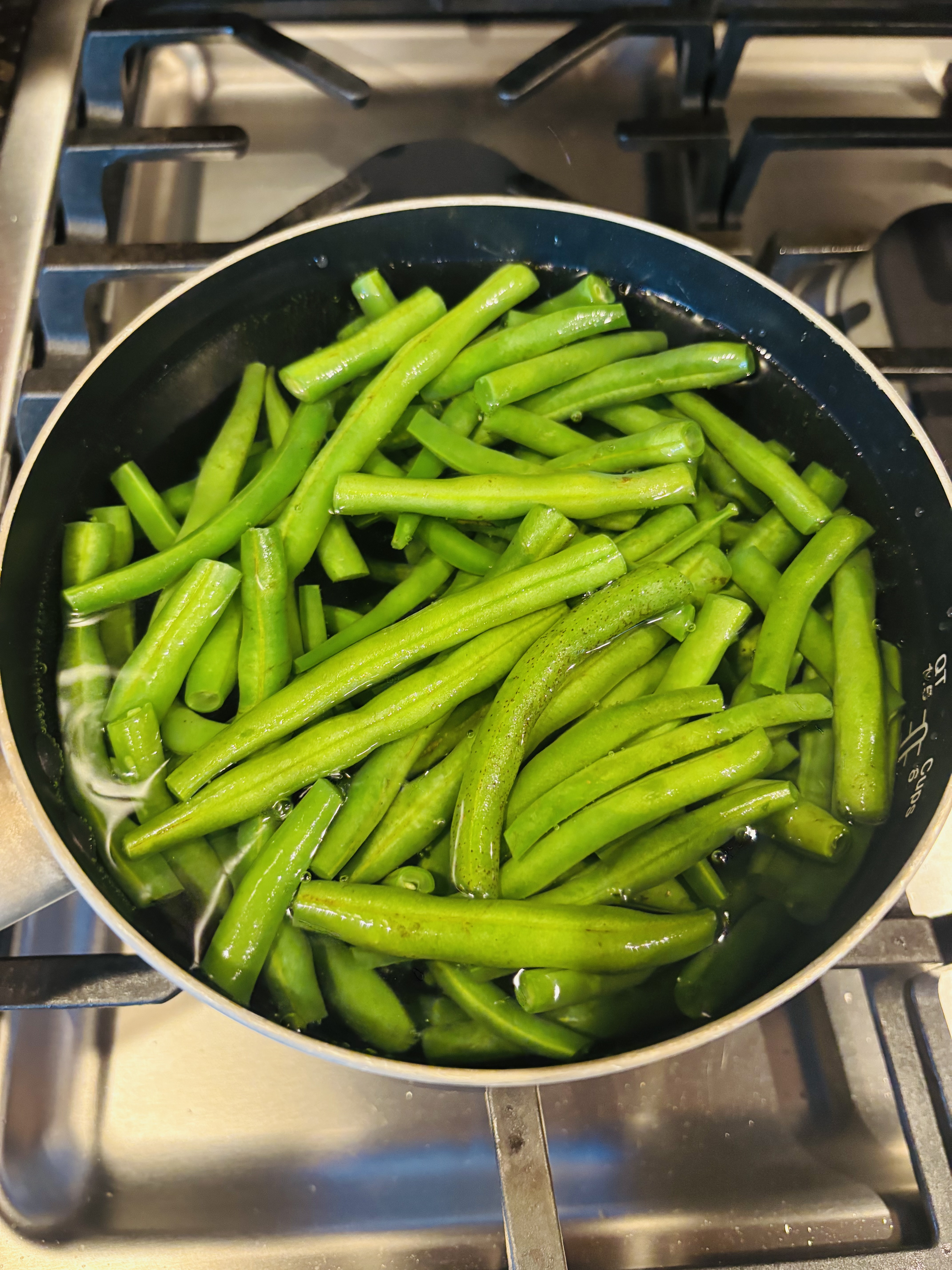 blanching green beans