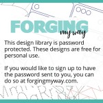 free design files are password protected. Sign up to get the free design library password sent to you.