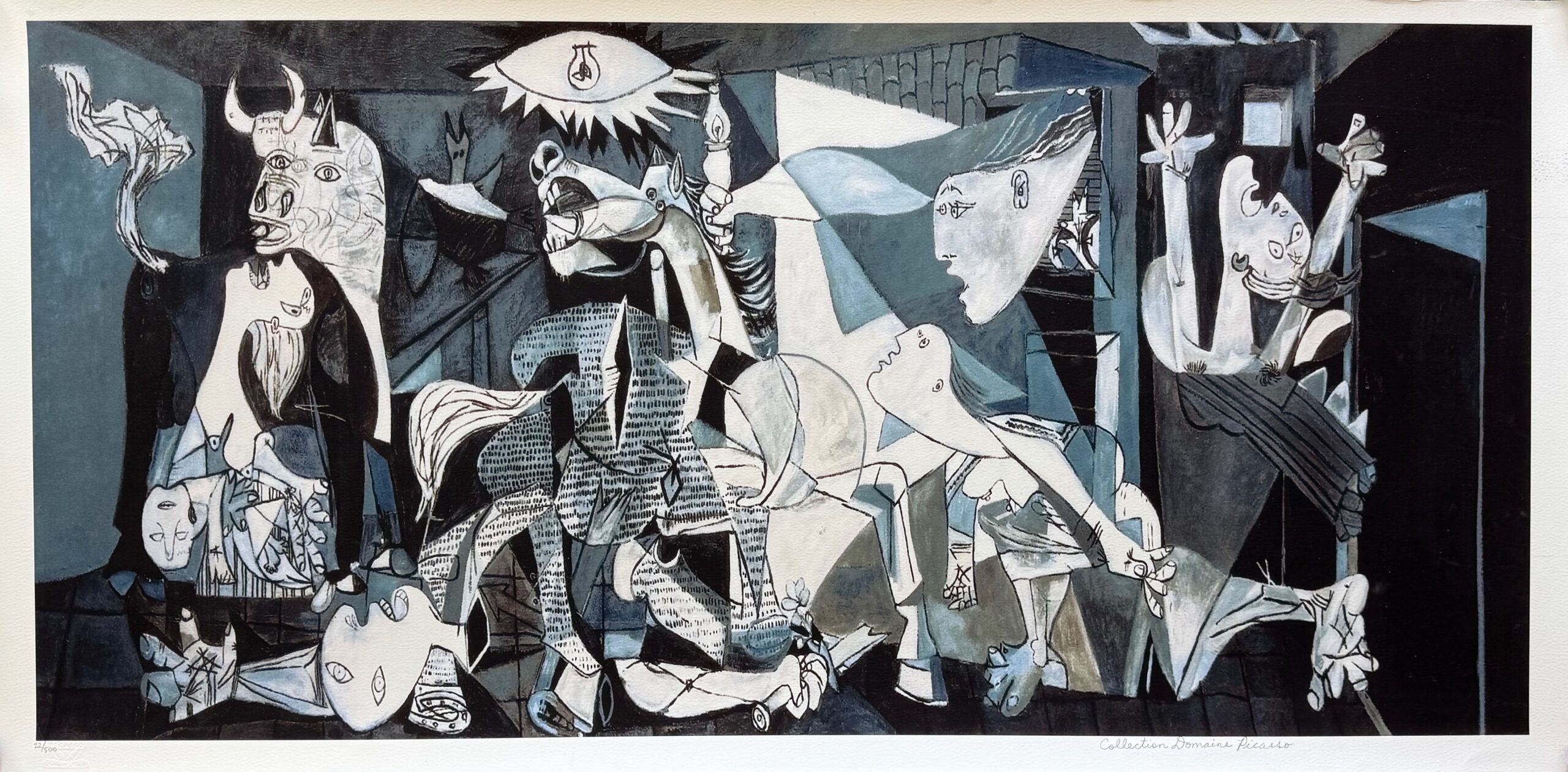Pablo Picasso GUERNICA Estate Signed Limited Edition Giclee Art 24" x 50"