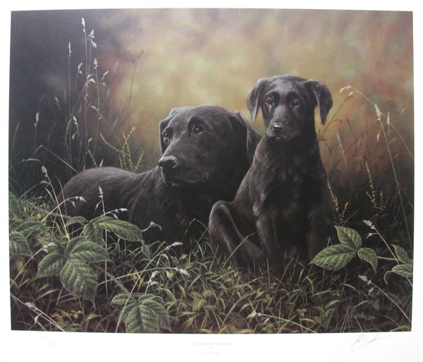 John Silver WATCH WITH MOTHER Limited Ed. Hand Signed Lithograph