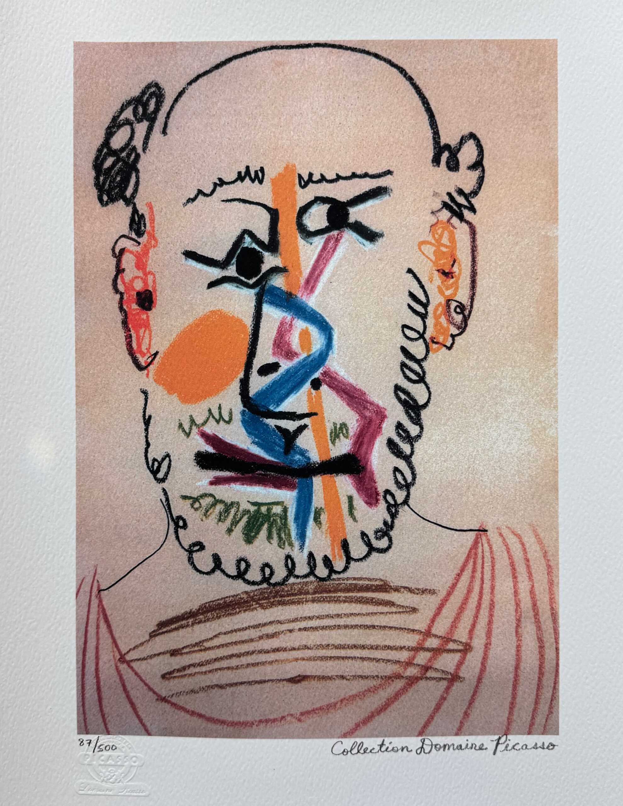 Picasso Half Bald man giclee