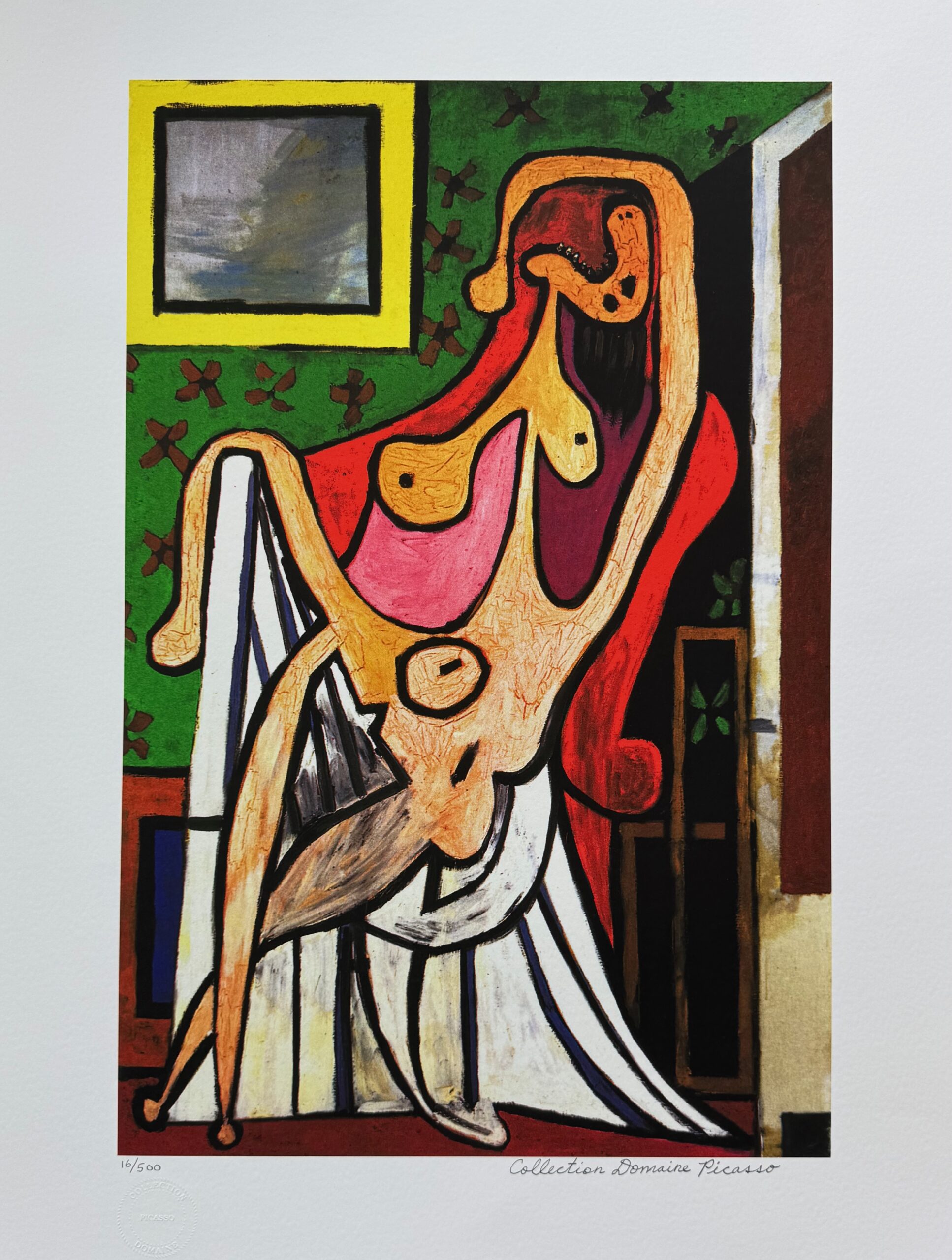 Picasso #54 LARGE NUDE IN RED ARMCHAIR