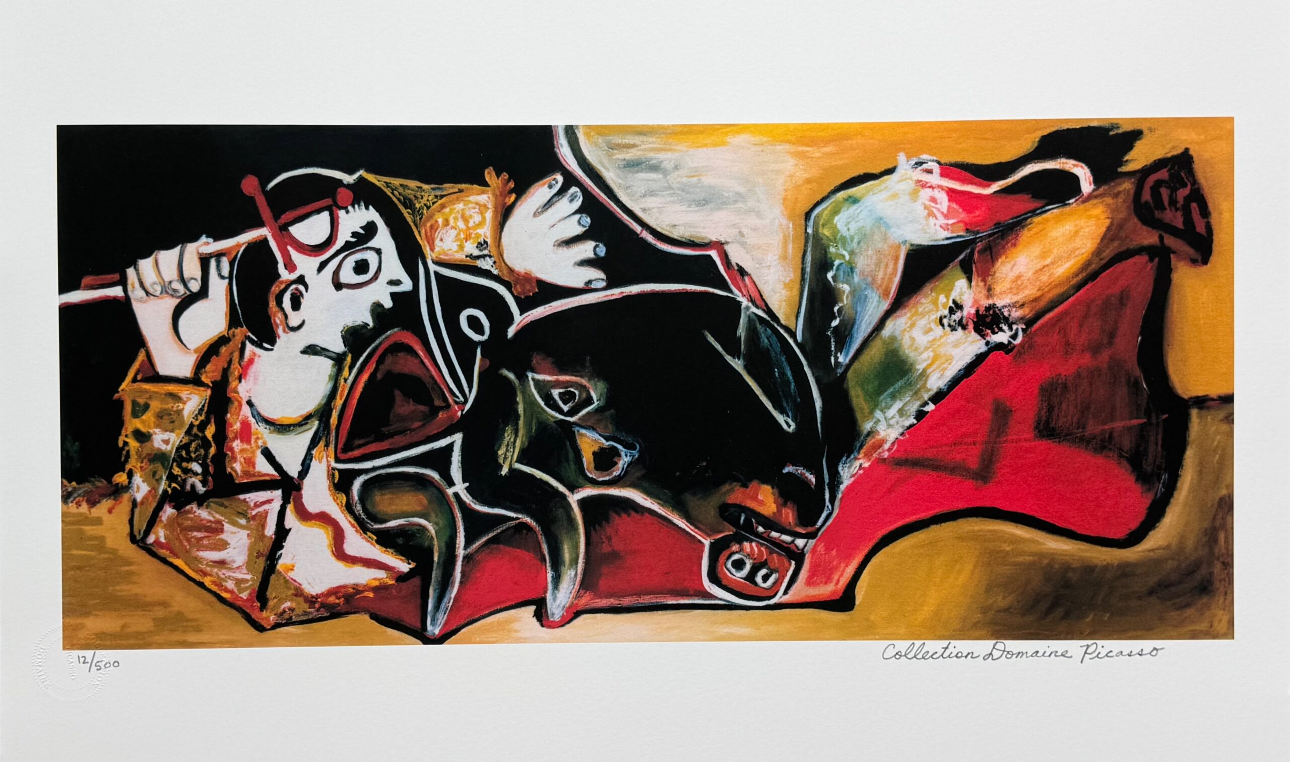 #095 BULLFIGHTING SCENE Pablo Picasso Estate Signed Giclee