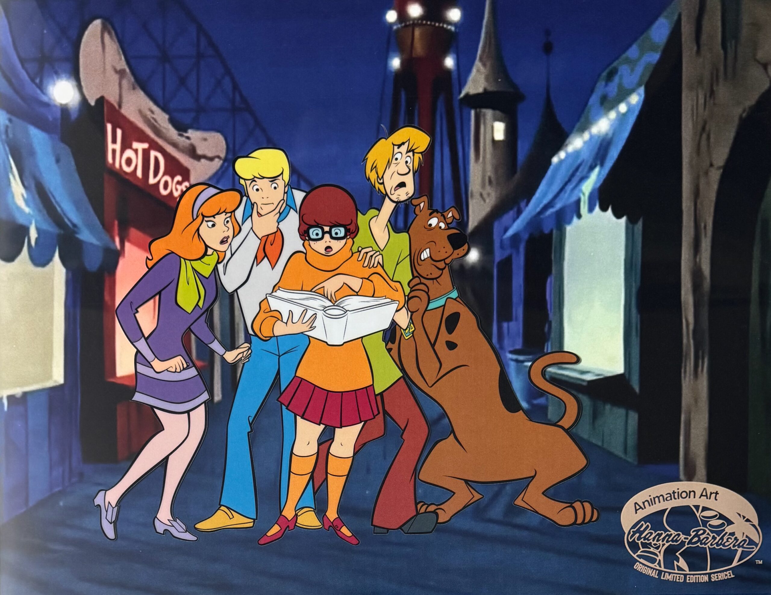 SCOOBY DOO Funland Sericel Cartoon Animation Art Cel Hanna Barbera 11" x 14"