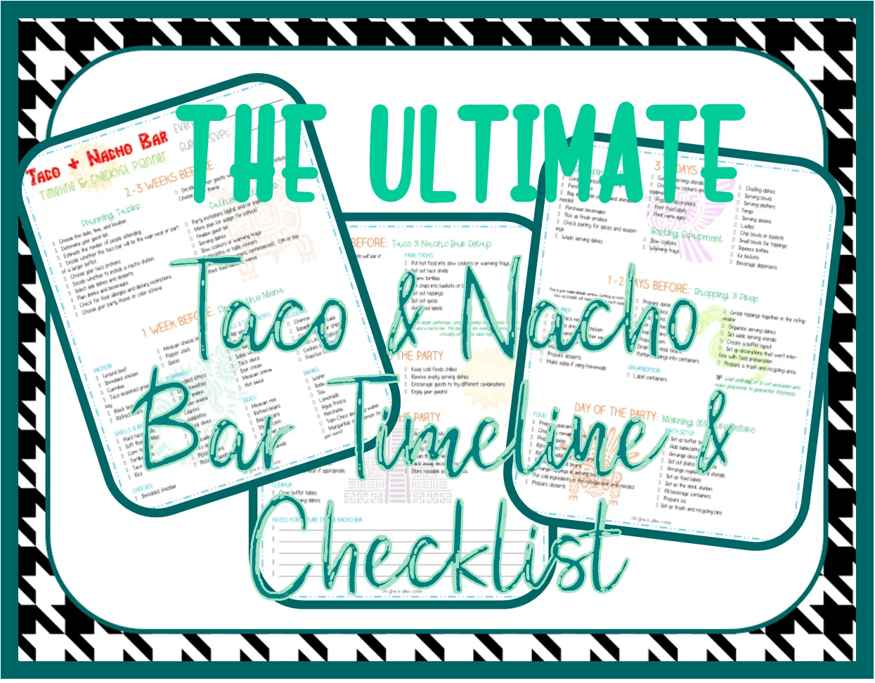 The Ultimate taco & nacho bar timeline and checklist image