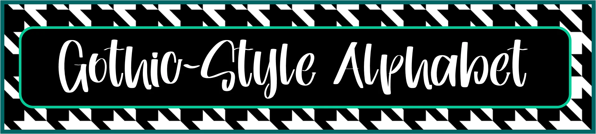 Gothic Style Alphabet banner image