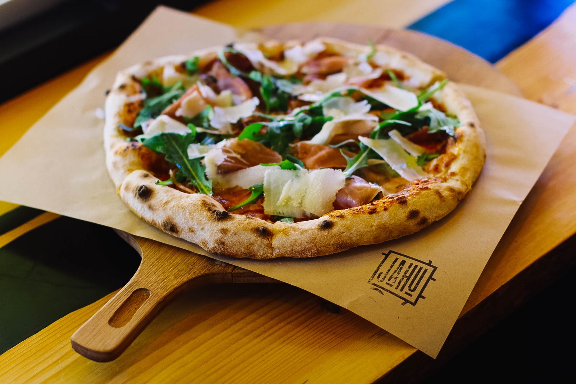 cooked pizza