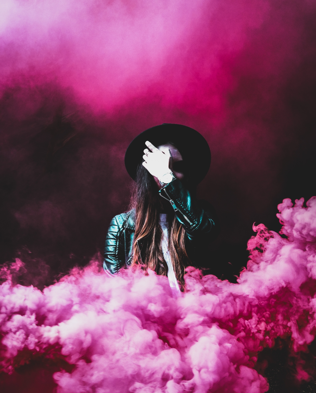 pink smoke