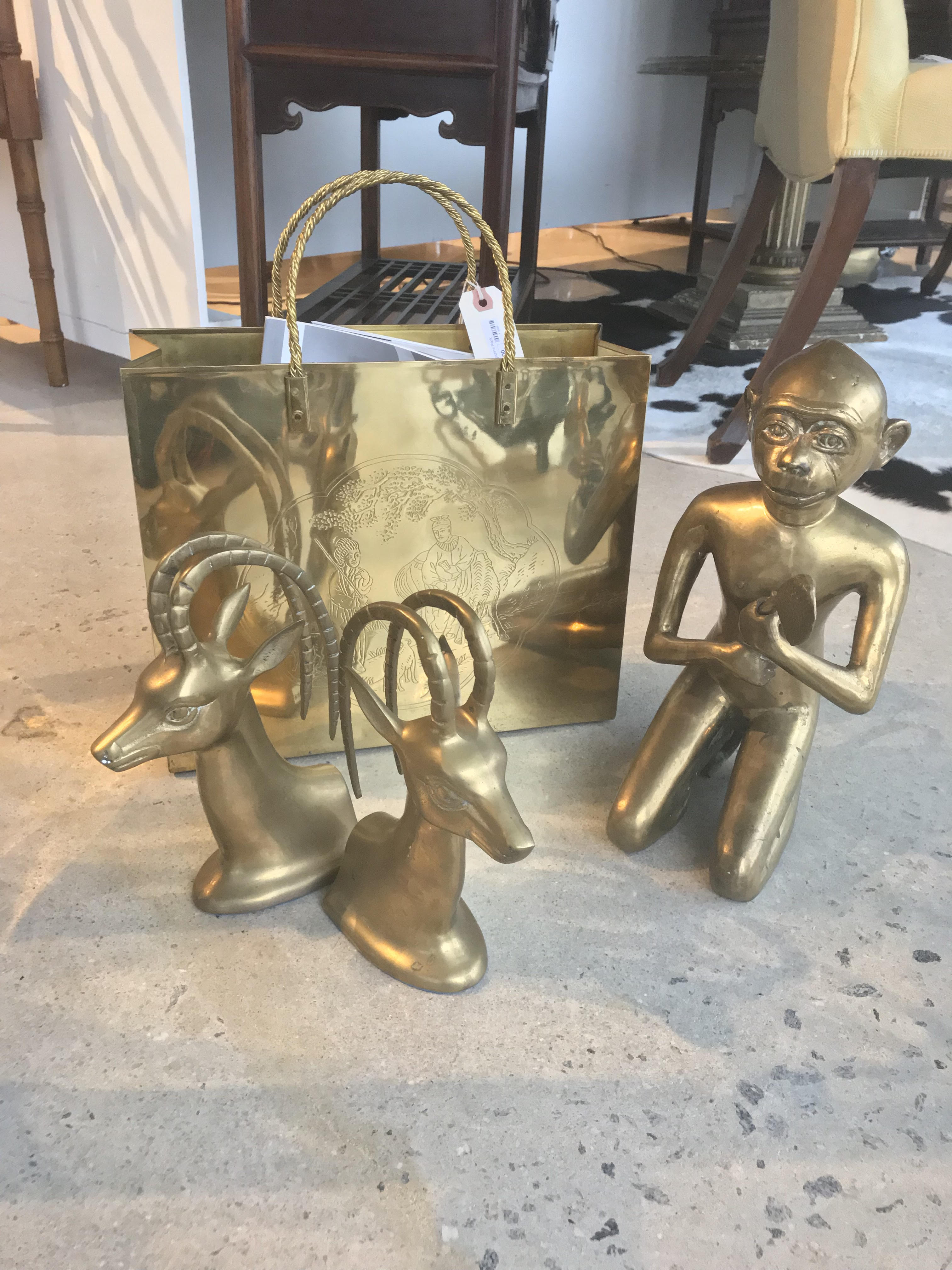Various brass decor