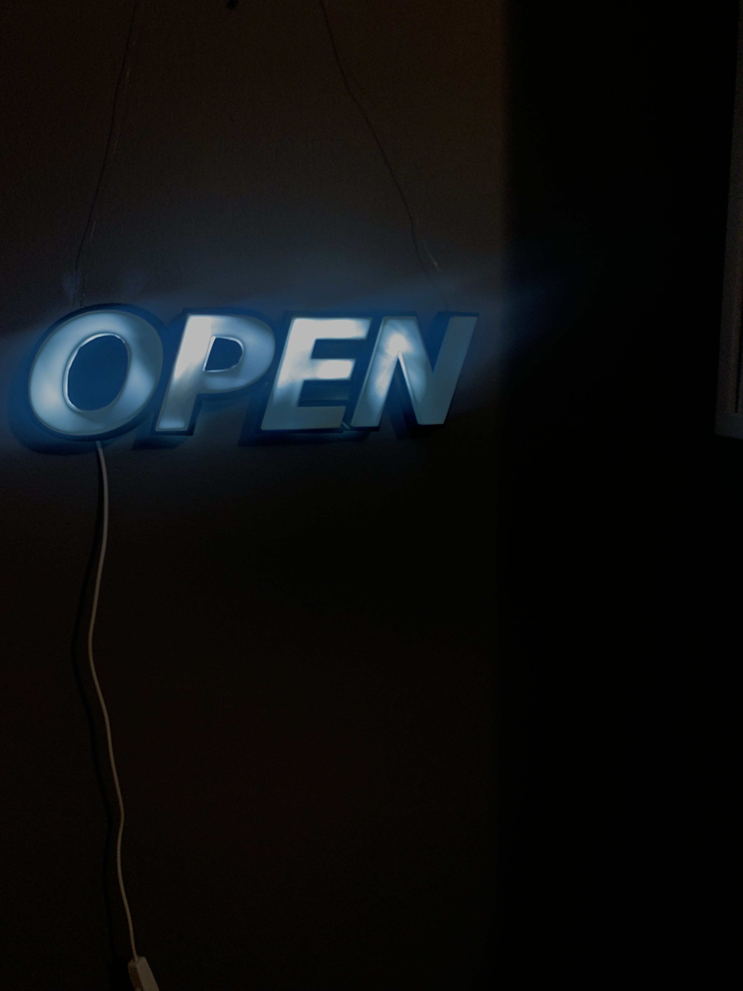 Modular OPEN Sign — LED Ready (4-Part STL)