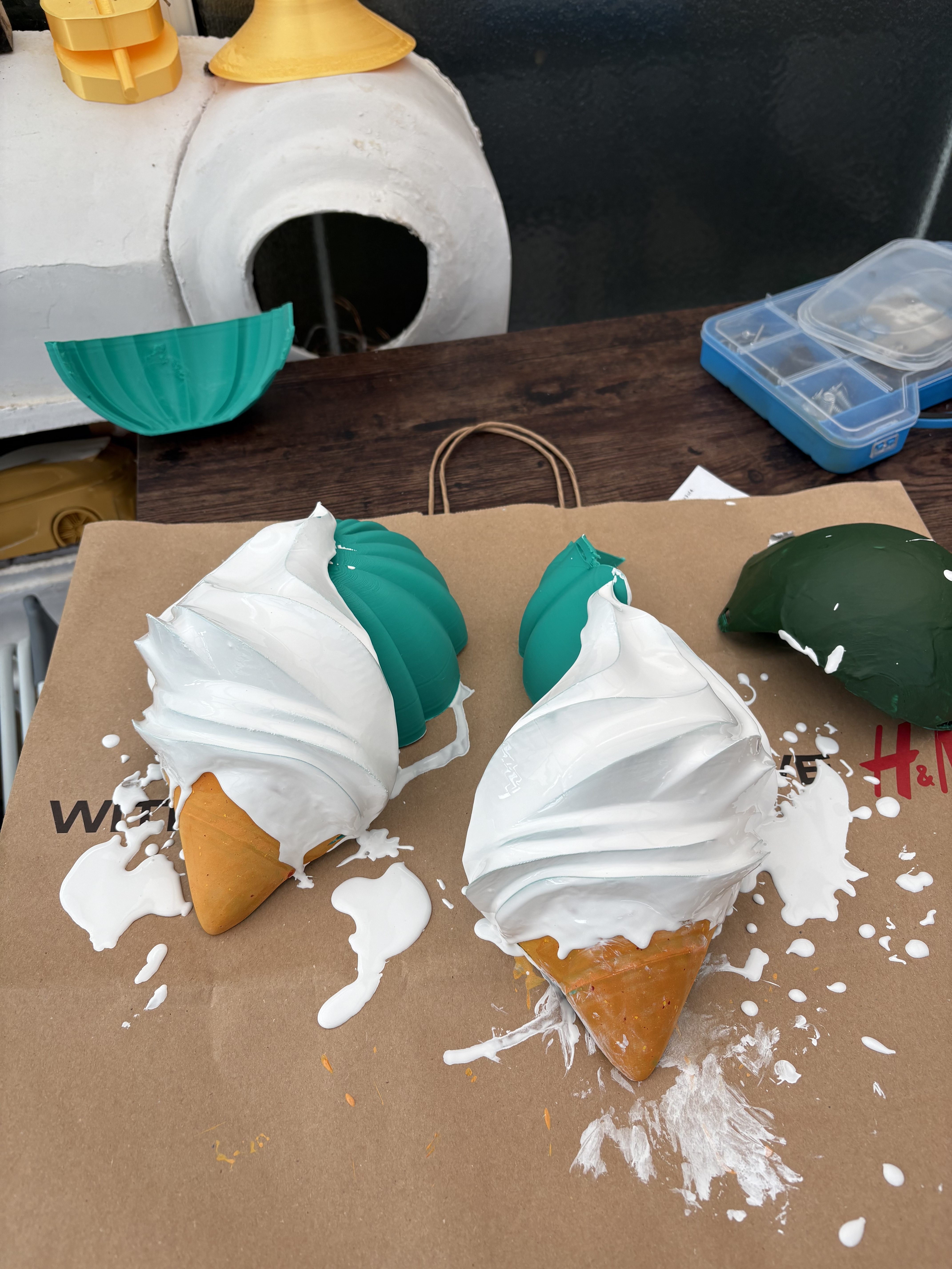 🍦 Ice Cream Cone Bra Prototype