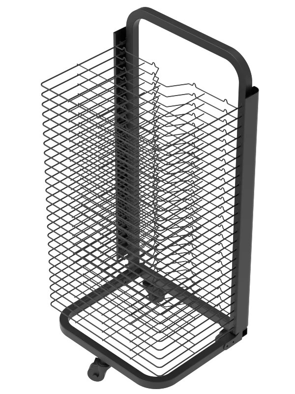 Foldable Picture Rack shelf spacing detail