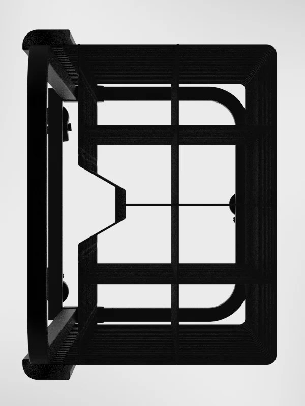 Foldable Picture Rack side view