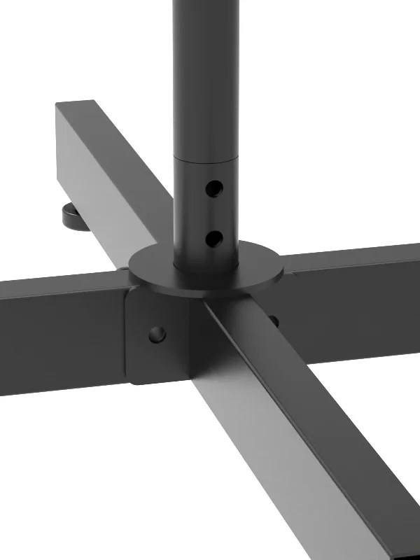 Modern Standing Hat & Wig Rack Display Stand side view