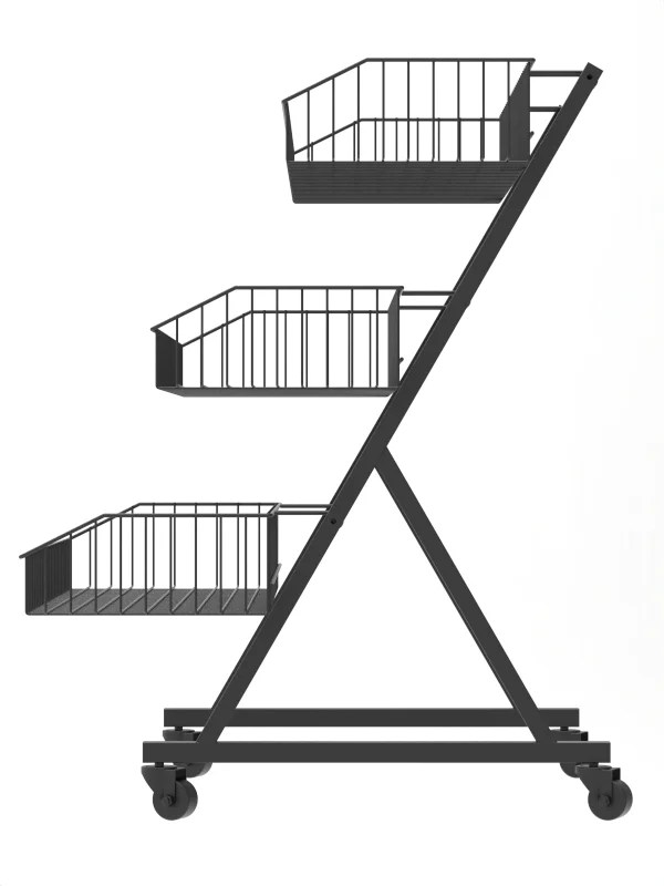 3-Tier Supermarket Storage Rack