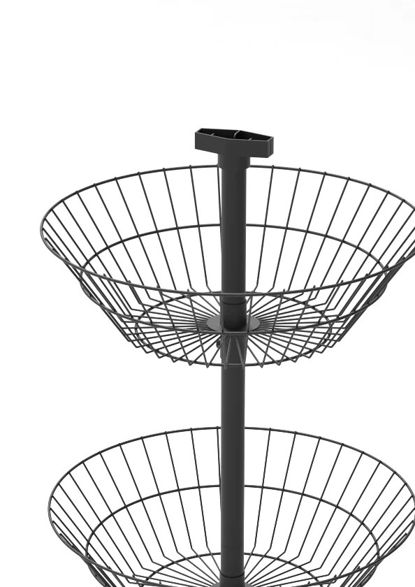 4-Tier Basket Display Stand basket tier detail