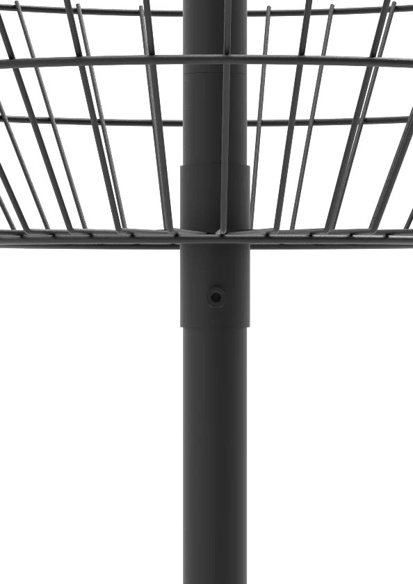 4-Tier Basket Display Stand rotating base detail