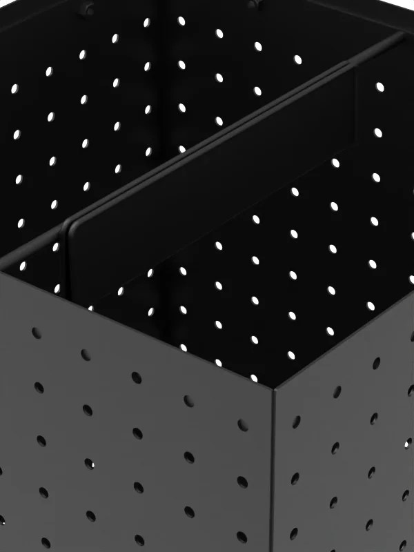 Spinner 4-Sided Pegboard Rack hook pattern detail