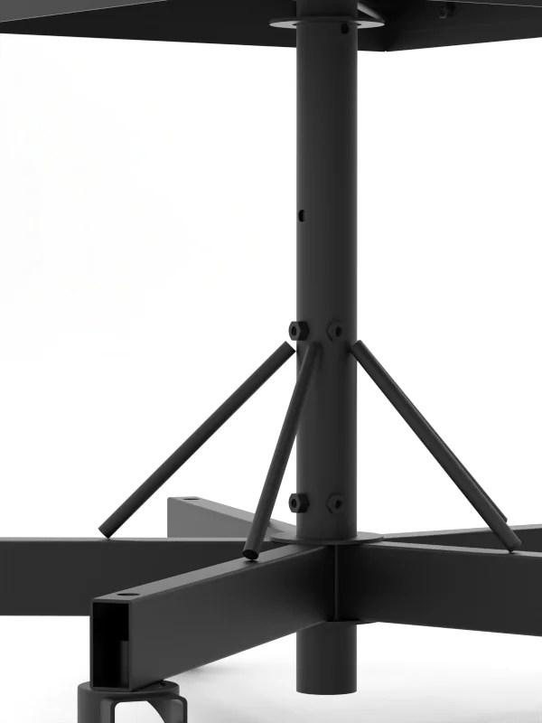 Spinner 4-Sided Pegboard Rack side view