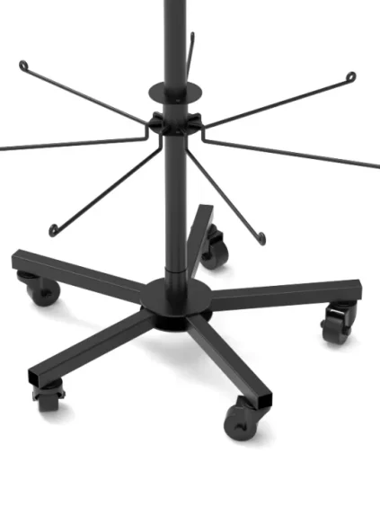 Spinner Socks Wire Rack rotating pole detail