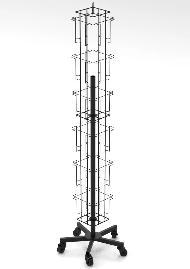 Greeting Card Display Rack side view