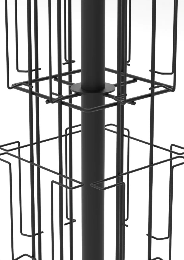 Greeting Card Display Rack rotating base detail
