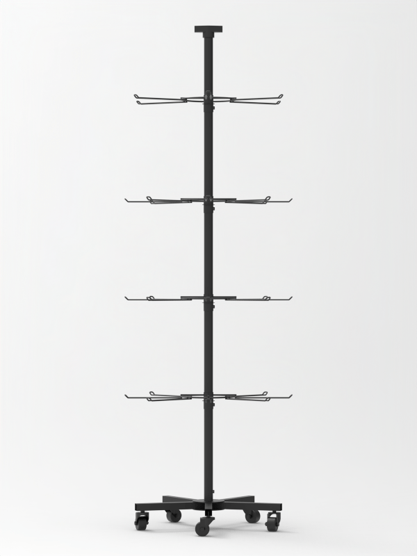 4-Tier Rotating Display Rack